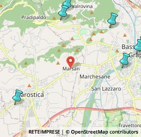 Mappa Via Marsan, 36063 Marostica VI, Italia (3.66455)
