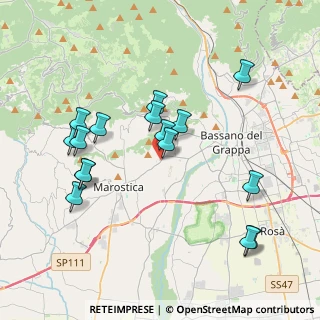 Mappa Via Marsan, 36063 Marostica VI, Italia (3.89813)