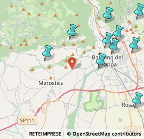 Mappa Via Marsan, 36063 Marostica VI, Italia (5.63727)