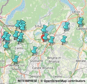 Mappa 22045 Lambrugo CO, Italia (9.2705)