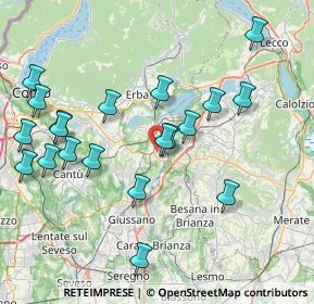 Mappa 22045 Lambrugo CO, Italia (8.5585)