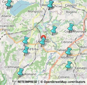 Mappa 22045 Lambrugo CO, Italia (2.63833)