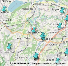 Mappa 22045 Lambrugo CO, Italia (3.12929)