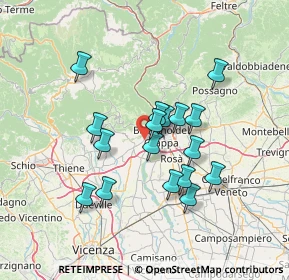 Mappa Via A. Nonis, 36063 Marostica VI, Italia (11.72824)