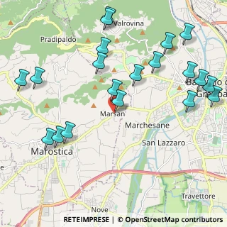 Mappa Via A. Nonis, 36063 Marostica VI, Italia (2.545)