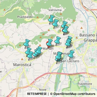 Mappa Via A. Nonis, 36063 Marostica VI, Italia (1.5855)