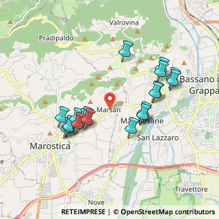 Mappa Via Antonio Nonis, 36063 Marostica VI, Italia (1.776)
