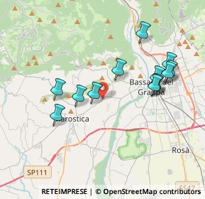 Mappa Via A. Nonis, 36063 Marostica VI, Italia (3.64692)