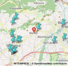 Mappa Via A. Nonis, 36063 Marostica VI, Italia (2.8775)