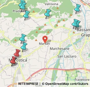 Mappa Via A. Nonis, 36063 Marostica VI, Italia (2.90333)