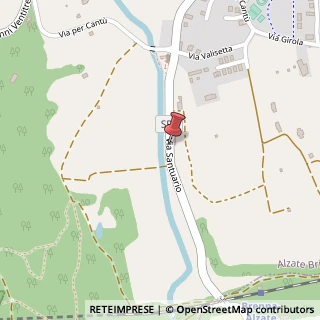 Mappa Via santuario 14, 22040 Alzate Brianza, Como (Lombardia)