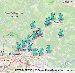 Mappa Via B. Crespi, 24021 Albino BG, Italia (6.756)