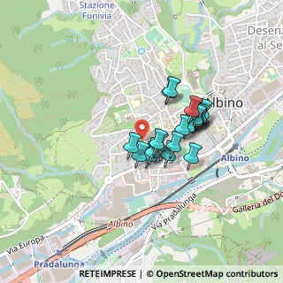 Mappa Via B. Crespi, 24021 Albino BG, Italia (0.306)