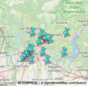 Mappa Via B. Crespi, 24021 Albino BG, Italia (11.916)