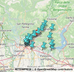 Mappa Via B. Crespi, 24021 Albino BG, Italia (9.871)