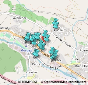 Mappa Viale del Convento, 11017 Morgex AO, Italia (0.309)