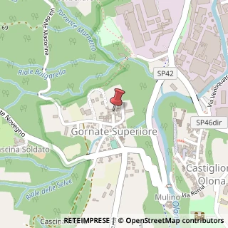 Mappa Via Santa Caterina, 12, 21043 Gornate Superiore VA, Italia, 21043 Castiglione Olona, Varese (Lombardia)