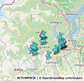 Mappa Via San Giovanni, 13017 Quarona VC, Italia (11.644)