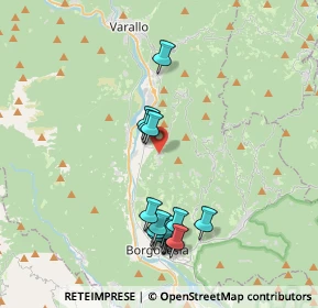 Mappa Via San Giovanni, 13017 Quarona VC, Italia (3.83467)