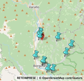 Mappa Via San Giovanni, 13017 Quarona VC, Italia (3.48667)