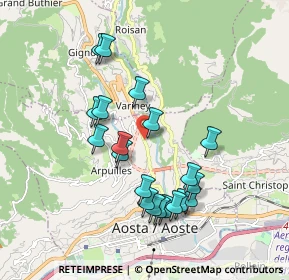 Mappa Frazione Signayes, 11100 Aosta AO, Italia (1.7545)