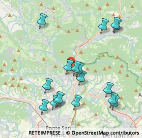 Mappa Via S. Giuseppe Artigiano, 24031 Almenno San Salvatore BG, Italia (4.28294)