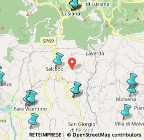 Mappa Via Ronzani, 36040 Salcedo VI, Italia (3.2255)