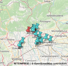 Mappa Via B. Cellini, 36061 Bassano del Grappa VI, Italia (9.27353)