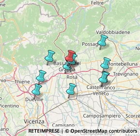Mappa Via B. Cellini, 36061 Bassano del Grappa VI, Italia (10.77667)