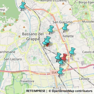 Mappa Via B. Cellini, 36061 Bassano del Grappa VI, Italia (1.84)
