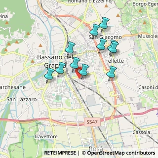 Mappa Via B. Cellini, 36061 Bassano del Grappa VI, Italia (1.58)