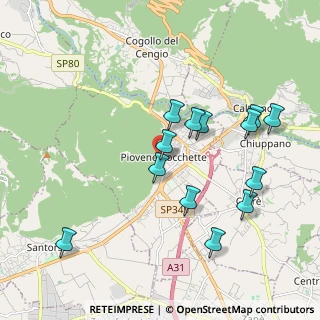 Mappa Via Levrena, 36013 Piovene Rocchette VI, Italia (1.92231)