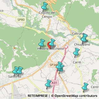 Mappa Via Levrena, 36013 Piovene Rocchette VI, Italia (2.675)
