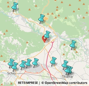 Mappa Via Levrena, 36013 Piovene Rocchette VI, Italia (5.48538)