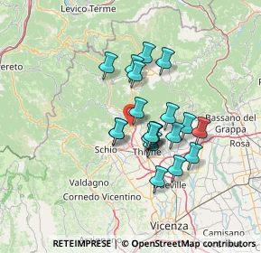 Mappa Via Levrena, 36013 Piovene Rocchette VI, Italia (10.407)