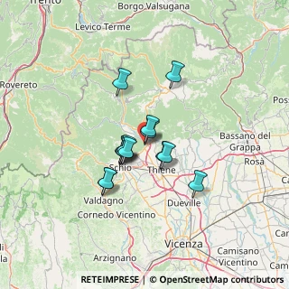 Mappa Via Levrena, 36013 Piovene Rocchette VI, Italia (9.12929)