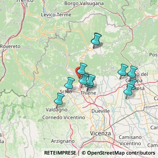 Mappa Via Levrena, 36013 Piovene Rocchette VI, Italia (12.92333)