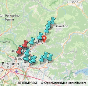 Mappa Via Casazza, 24021 Albino BG, Italia (6.964)