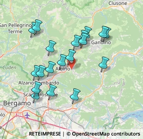 Mappa Via Casazza, 24021 Albino BG, Italia (7.07368)