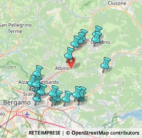 Mappa Via Casazza, 24021 Albino BG, Italia (7.639)