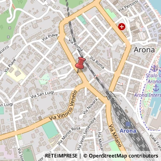 Mappa Via Giuseppe Mazzini,  14, 28041 Arona, Novara (Piemonte)