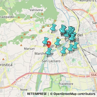 Mappa Via Lombardia, 36061 Bassano del Grappa VI, Italia (1.6985)