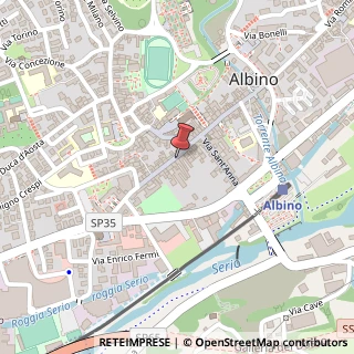 Mappa Via mazzini giuseppe 20, 24021 Albino, Bergamo (Lombardia)