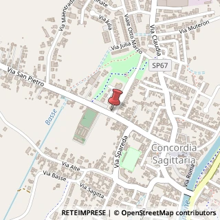 Mappa Via San Pietro, 206, 30023 Concordia Sagittaria, Venezia (Veneto)