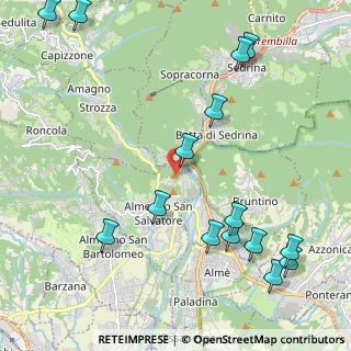 Mappa Via Clanezzo, 24031 Almenno San Salvatore BG, Italia (2.704)