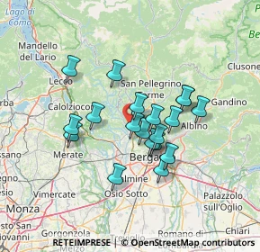 Mappa Via Clanezzo, 24031 Almenno San Salvatore BG, Italia (10.70368)