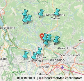 Mappa Via Clanezzo, 24031 Almenno San Salvatore BG, Italia (6.61154)