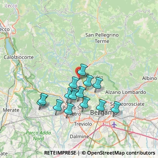 Mappa Via Clanezzo, 24031 Almenno San Salvatore BG, Italia (6.75786)