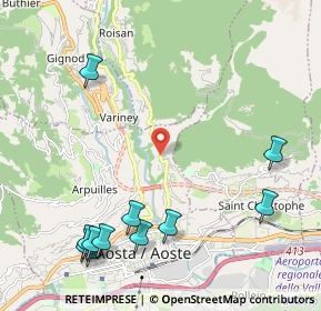 Mappa Frazione Neyves, 11100 Aosta AO, Italia (2.74818)