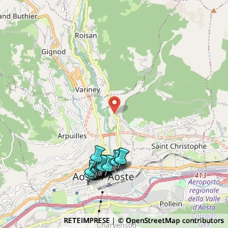 Mappa Frazione Neyves, 11100 Aosta AO, Italia (2.4495)
